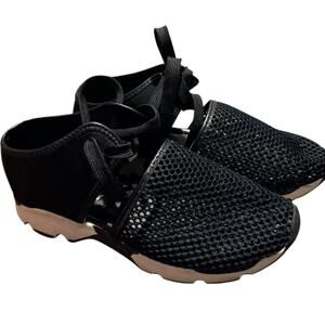 All Black Amazing Mesh Sneakers Black EU 38 Women’s Comfort Athleisure Shoes